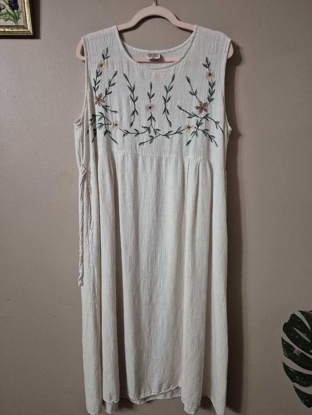 Vintage Magic Embroidered Maxi Dress